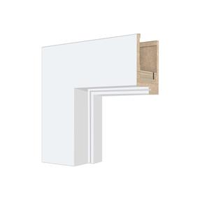 Durų stakta Domoletti, 207 cm x 8 cm x 3.7 cm, balta sp.