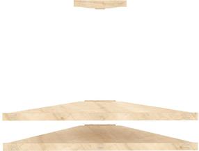 TV galds Kalune Design Mensi, ozola krās., 49 cm x 120 cm x 5 cm