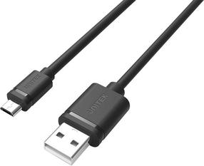 Laidas Unitek, Micro USB/USB, juoda sp.