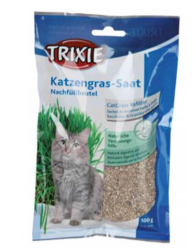 Barības piedevas, vitamīni kaķiem Trixie Grass, 0.1 kg