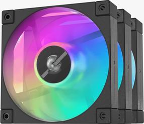 Вентилятор Deepcool FD12 ARGB 3in1, 489 г, 12 см, черный цв., 3 шт.