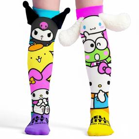 Vaikiškos kojinės, mergaitėms Hello Kitty and Friends, įvairių spalvų, vienas dydis
