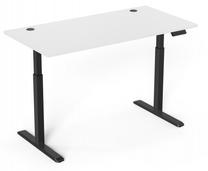 Datorgalds regulējams augstums Up Up Bjorn W-57051PT/KB-D22-30S, 75 cm x 150 cm, 73 - 123 cm, balta krās./melna krās.