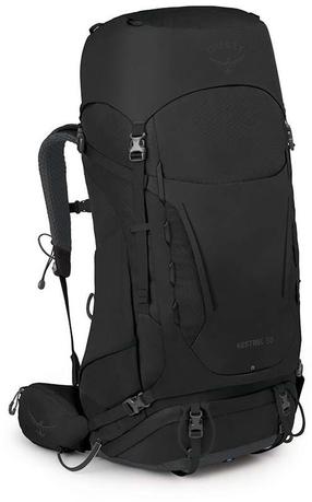 Tūristu mugursoma Osprey Kestrel 58 L/XL, melna krās., 58 l