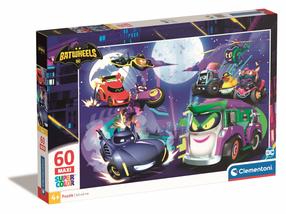 Пазл Clementoni Batwheels 26597, 42 см x 62 см, 60 шт., многоцветный