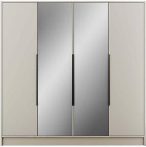 Spinta ADRK Lunara, juoda sp./kašmyro sp., 51 cm x 200 cm x 200 cm, su veidrodžiu