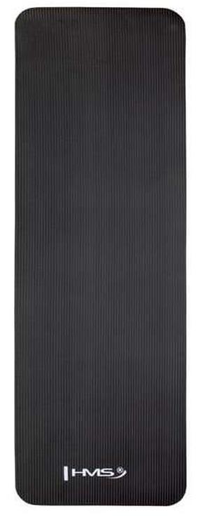 Kilimėlis fitnesui ir jogai HMS YM04, juoda sp., 183 cm x 61 cm x 1.5 cm