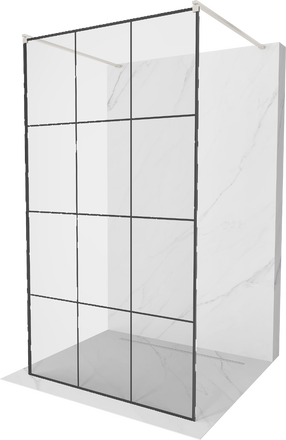 Dušo sienelė Mexen Kioto Walk-in, 100 cm x 200 cm, brushed nickel sp./grūdintas