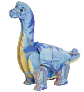 3D пазл MakeBug Brachiosaurus MB-D-0036, 10 см x 7 см, синий цв.