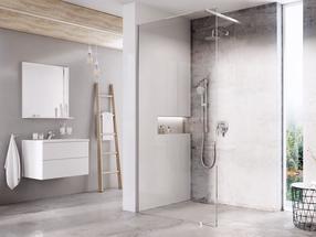 Стенка для душа Ravak Walk-In Wall Set 100, 100 см x 200 см, прозрачный цв./хромовый цв./закаленный