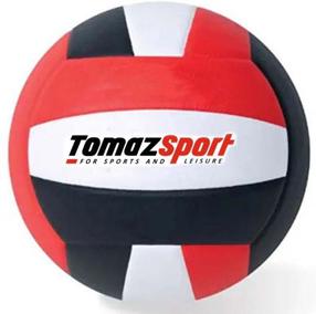 Võrkpall Tomaz Sport Black and Red, 5 suurus, valge v./must v./punane v.