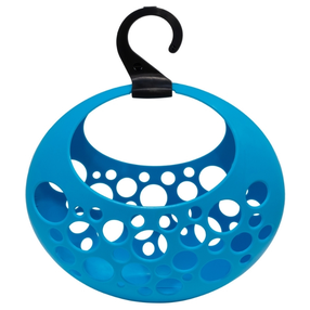 Veļas grozs, drēbju knaģiem Gio`style Love, 29 cm x 13 cm, plastmasa, zila krās.