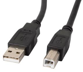 Провод Lanberg USB 2.0 A male, USB 2.0 B male, 3 м, черный цв.