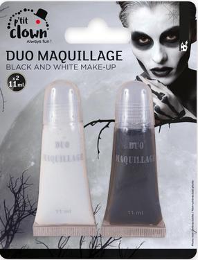 Näovärv, valge-must (2 tk/11 ml) P'tit Clown