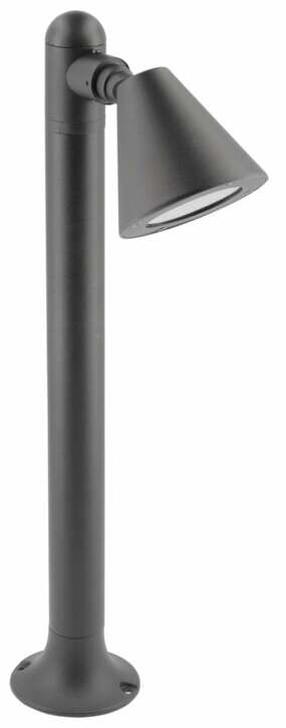 Brīvi stāvošs āra gaismeklis GTV Lustino-P, 20W, GU10, IP44, grafīta krās., 10 cm x 50 cm