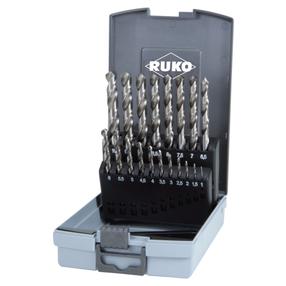 Metalo grąžtų rinkinys Ruko, metalas, hss-g, tiesus, 1 mm x 16 cm