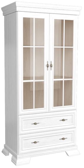 Vitrina Gala Meble Kora KRW 2, balta sp., 40 cm x 88 cm x 193 cm