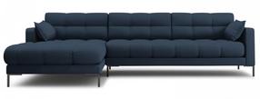 Kampinė sofa Micadoni Home Mamaia Structured, tamsiai mėlyna sp., kairinė, 293 x 185 cm x 75 cm