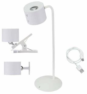 Galda stāvlampas Beper P201UTP303, LED, 2.3W, balta krās./balta krās.