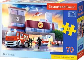 Pusle Castorland Fire Station 464008, 29 cm x 40 cm, 70 tk, mitmevärviline