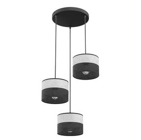 Lampa griesti Emibig Karbon Premium, E27, 3 x 15 W, melna krās./pelēka krās. / melna krās.