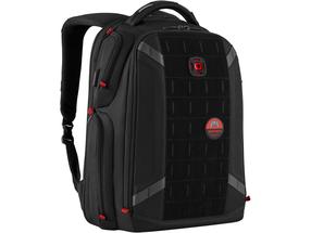 Portatīvā datora mugursoma Wenger PlayerOne Gaming NB, melna krās./sarkana krās., 29 l, 17.3"