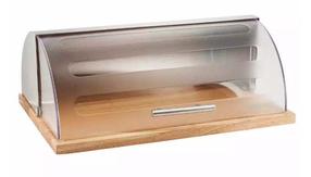 Металлическая хлебница King Hoff KH 3210, прозрачный цв./коричневый цв.