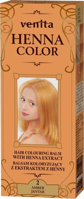 Тонизирующий кондиционер Venita Henna Color, янтарный цв., 02, 75 мл