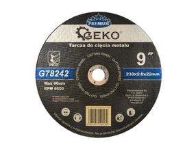 Pjovimo diskas Geko G78242, 230 mm x 2.0 mm x 22.23 mm
