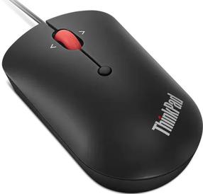 Vadu datora pele Lenovo ThinkPad USB-C Wired Compact Mouse, melna krās.