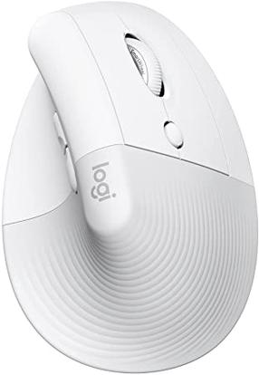 Vadu datora pele Logitech Logi Lift For Business, bluetooth, balta krās.