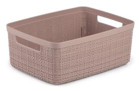 Krepšelis, skalbiniams/įrankiams/daiktų saugojimo Curver Jute, 5 l, rožinė sp., 27 x 20 x 11 cm