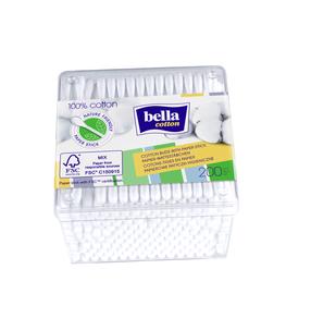 Kosmetiniai vatos pagaliukai Bella Cotton Nature Friendly, 200 vnt., balta sp.