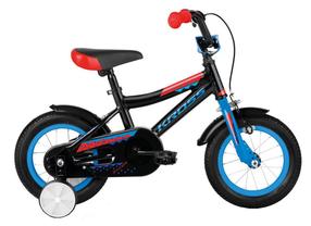 Bērnu velosipēds Kross Racer 2.0 KRRA2Z12X10M000143, zila krās./melna krās./sarkana krās., 12"