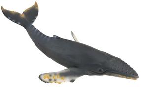 Žaislinė figūrėlė, banginis Collecta Oceans & Ice Humpback 88347, 21.2 cm, pilka sp.