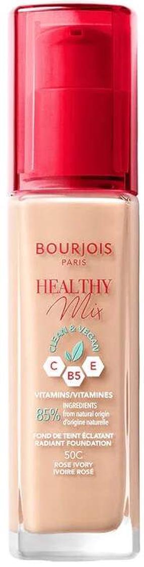 Skystas makiažo pagrindas Bourjois Paris Healthy Mix, 50c rose ivory, 30 ml