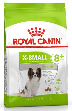Сухой корм для собак Royal Canin X-Small Adult +8, курица, 1.5 кг