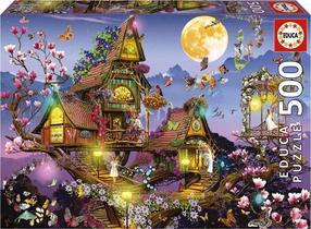 Pusle Educa Fairy House, 34 cm x 48 cm, 500 tk, mitmevärviline