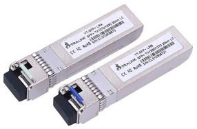 Modulis Extralink SFP+ 10G WDM 1270/1330nm 20km LC, 2 vnt., sidabro sp.