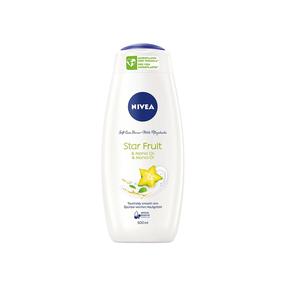 Kūno prausimosi želė Nivea care star fruit, 500 ml