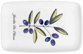 Тарелка для сервировки Hermia OVS0015, 33 см x 21 см, белый цв., керамика