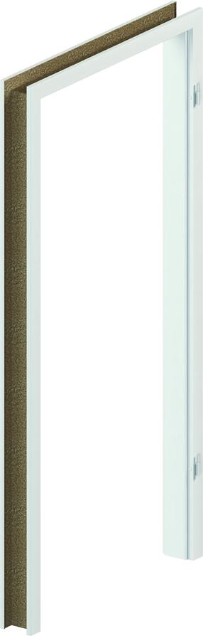 Durų stakta Domoletti, 210.8 cm x 98.6 cm x 12 cm, dešininė, balta sp.
