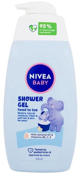 Dušo želė Nivea Baby Head To Toe, 500 ml