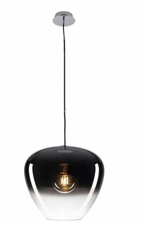 Valgusti rippuv SLV Pantilo Convex 40 1003444, E27, 1 x 40 W, läbipaistev v./must v. / kroom v., 40 x 40 x 35 cm