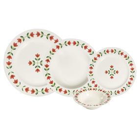Pietų servizas Hermia Rosalie Bonsai 24, porcelianas, įvairių spalvų, 24 vnt.