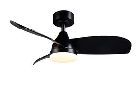 Lubinis ventiliatorius su lempa RL Helsinki R62732132, 20 W, 1 vnt., juoda sp.