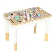 Vaikų žaidimo stalas Lulilo Montessori, 37 cm, ruda sp./rožinė sp./violetinė sp.