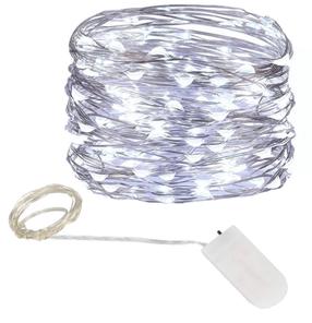 Lempučių girlianda, 0.120 m, šaltai balta sp., 10 LED