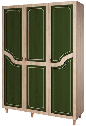 Spinta Kalune Design Mode 623, sonoma ąžuolo sp./žalia sp., 52 cm x 135 cm x 192 cm
