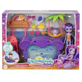 Кукла с аксессуарами Enchantimals Tropical Pool Set Sunshine Beach, 15 см, многоцветный